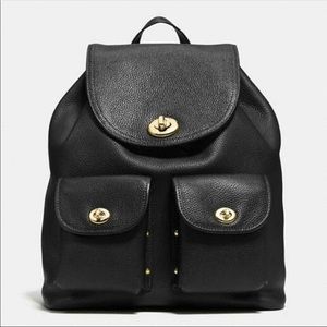 Black coach backpack